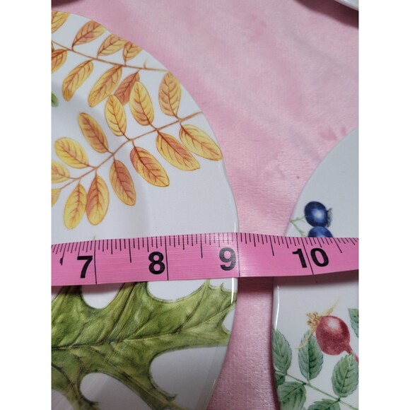 Set Of 4 Spode Williams Sonoma Woodland Harvest 9" Dessert Salad Luncheon Plates - Picture 4 of 10